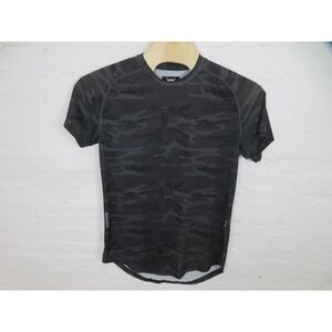 ASRV Shirt Mens Large Black Camo Silverplus Performance Gym Training DSG-0160